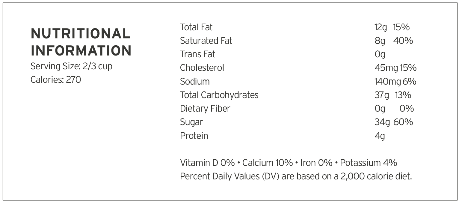 Sea Salt Caramel Homemade Brand Ice Cream